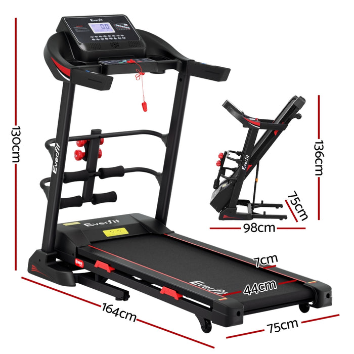 Treadmill Electric Home Gym Fitness Exercise Machine W/ Sit Up Bar 450Mm