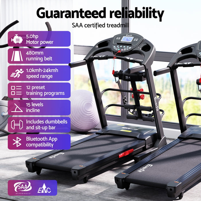 Treadmill Electric Home Gym Fitness Exercise Machine W/ Massager 480Mm