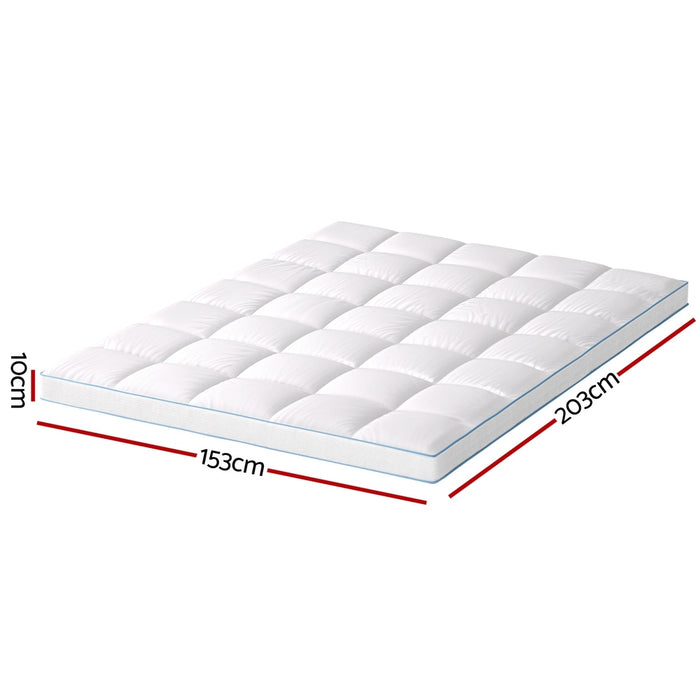 Queen Size Mattress Topper Pillowtop Bamboo 10Cm