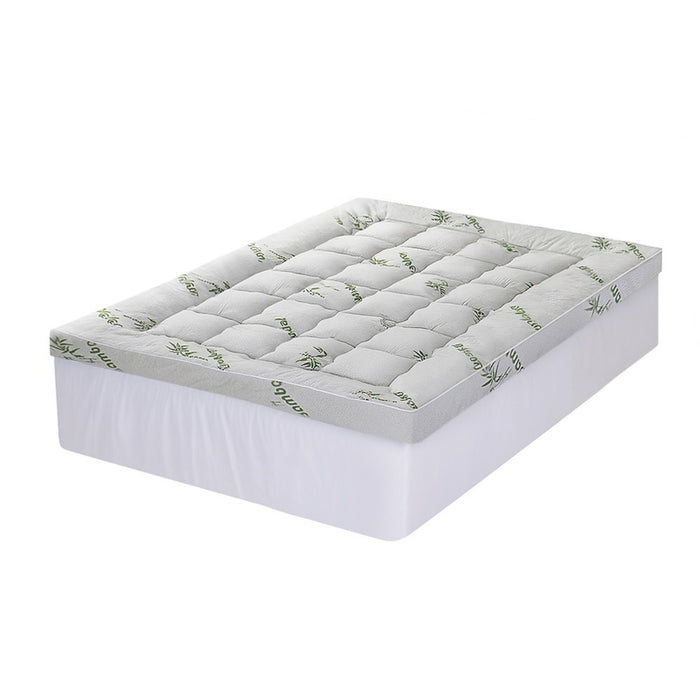 Mattress Topper 11cm Pillowtop Toppers Bamboo Double