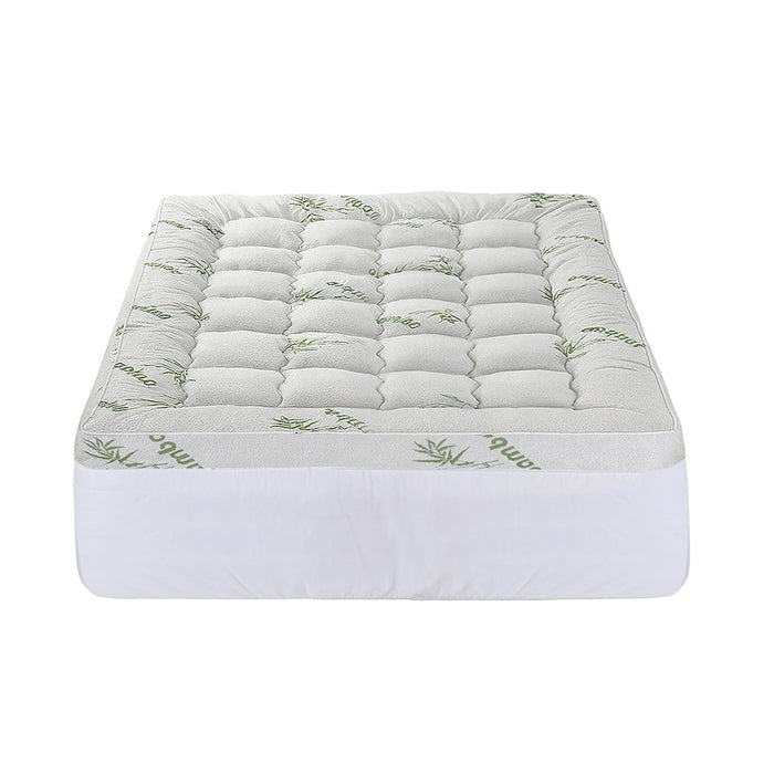 Mattress Topper 11cm Pillowtop Toppers Bamboo Double