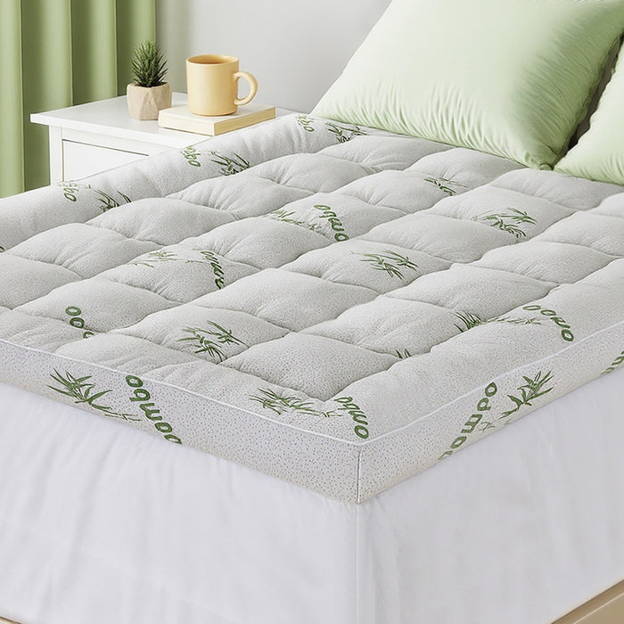 Mattress Topper 11cm Pillowtop Toppers Bamboo Double