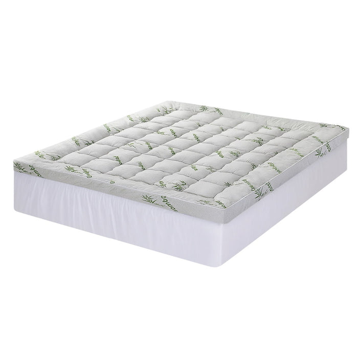 Mattress Topper 11cm Pillowtop Toppers Bamboo King