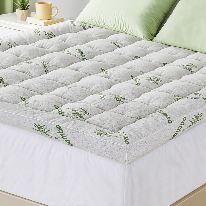 Mattress Topper 11cm Pillowtop Toppers Bamboo King