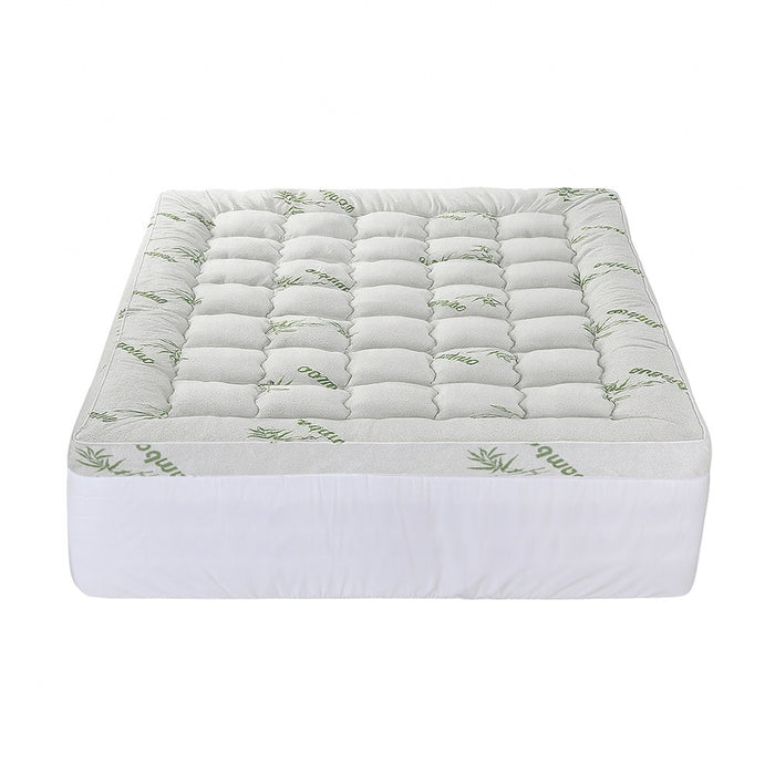 Mattress Topper 11cm Pillowtop Toppers Bamboo Queen