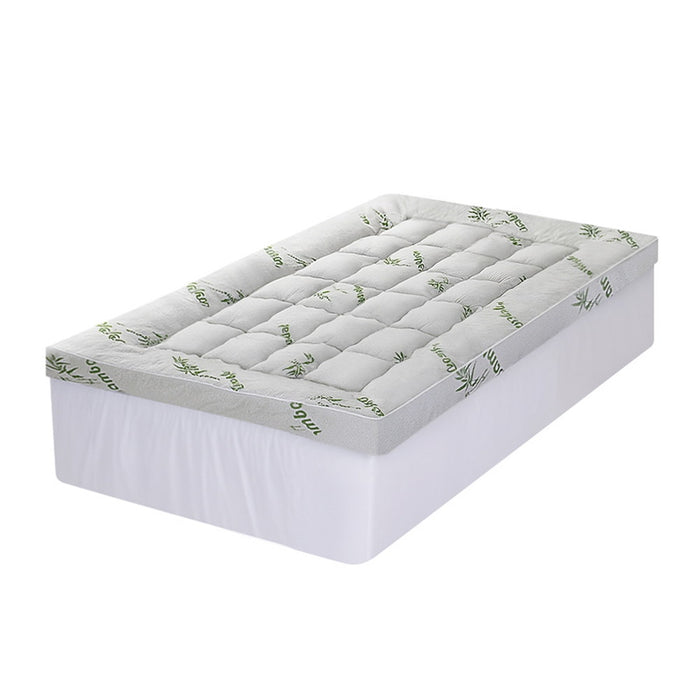 Mattress Topper 11cm Pillowtop Toppers Bamboo Single