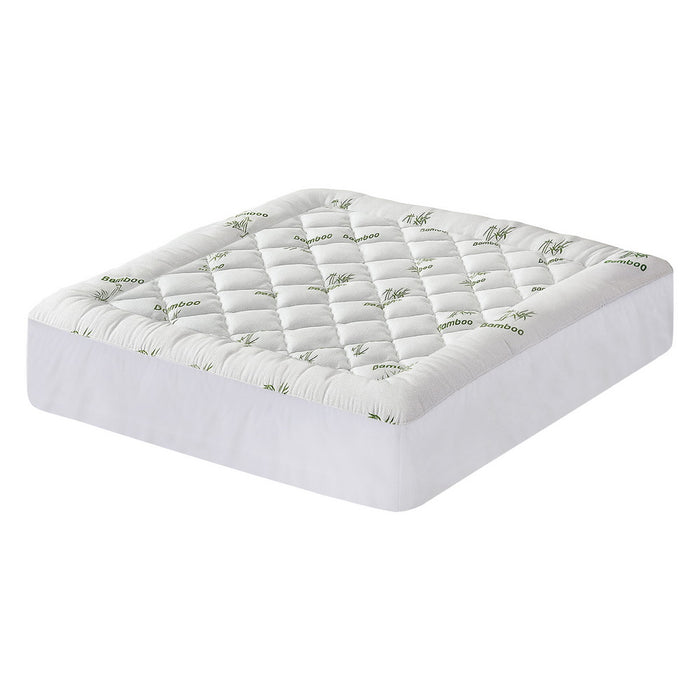 Mattress Topper 5cm Pillowtop Toppers Bamboo King
