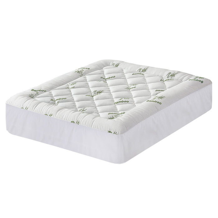 Mattress Topper 5cm Pillowtop Toppers Bamboo Queen