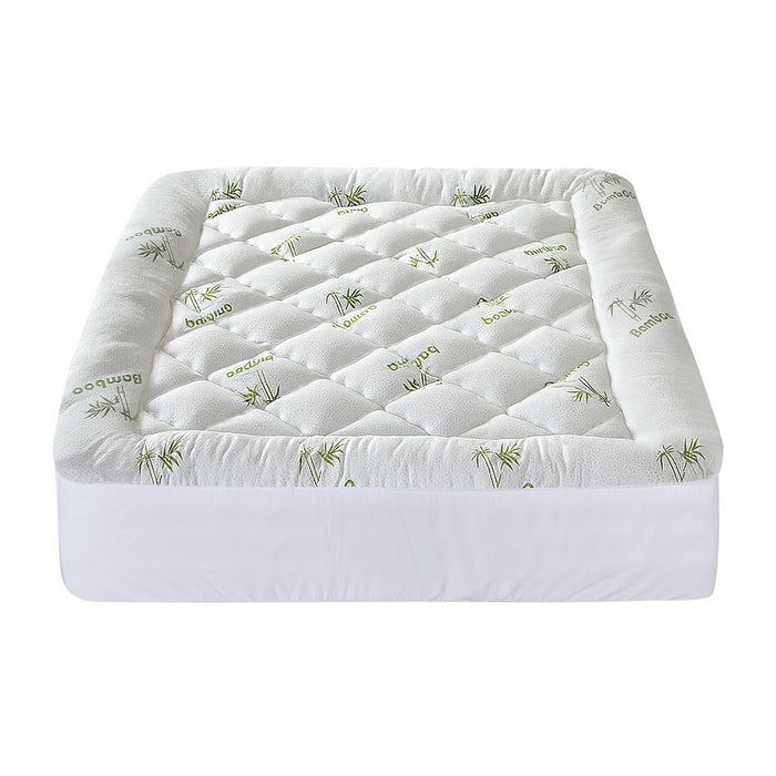 Mattress Topper 5cm Pillowtop Toppers Bamboo Queen