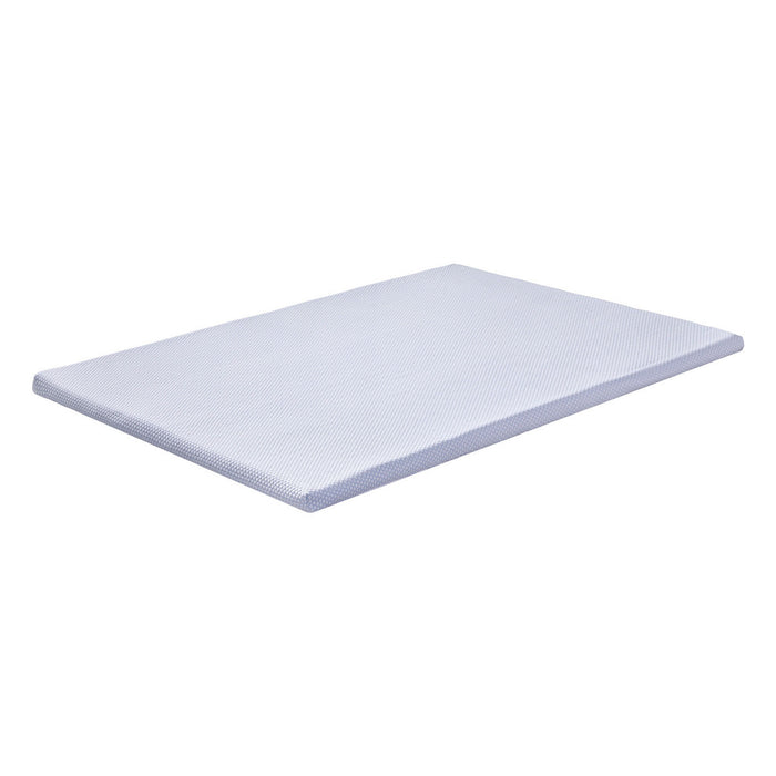 Latex Topper 100% Natural Latex Toppers 7-Zone W/ Ice Silk Cool-Touch Fabric Cooling Cover Double 5cm