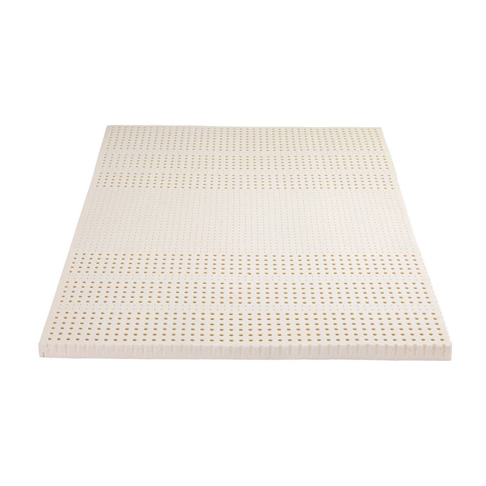 Latex Topper 100% Natural Latex Toppers 7-Zone W/ Ice Silk Cool-Touch Fabric Cooling Cover Double 5cm