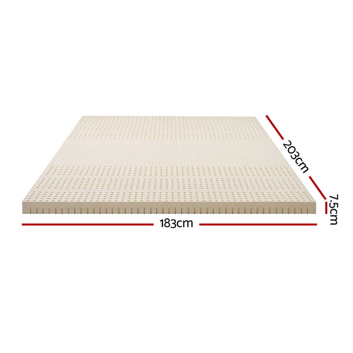 Latex Mattress Topper 7.5cm King
