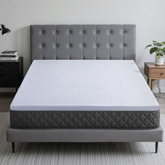 Latex Topper 100% Natural Latex Toppers 7-Zone W/ Ice Silk Cool-Touch Fabric Cooling Cover Queen 5cm