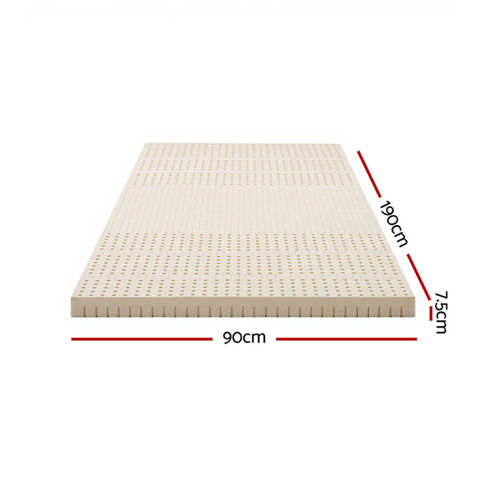 Latex Mattress Topper 7.5cm Single