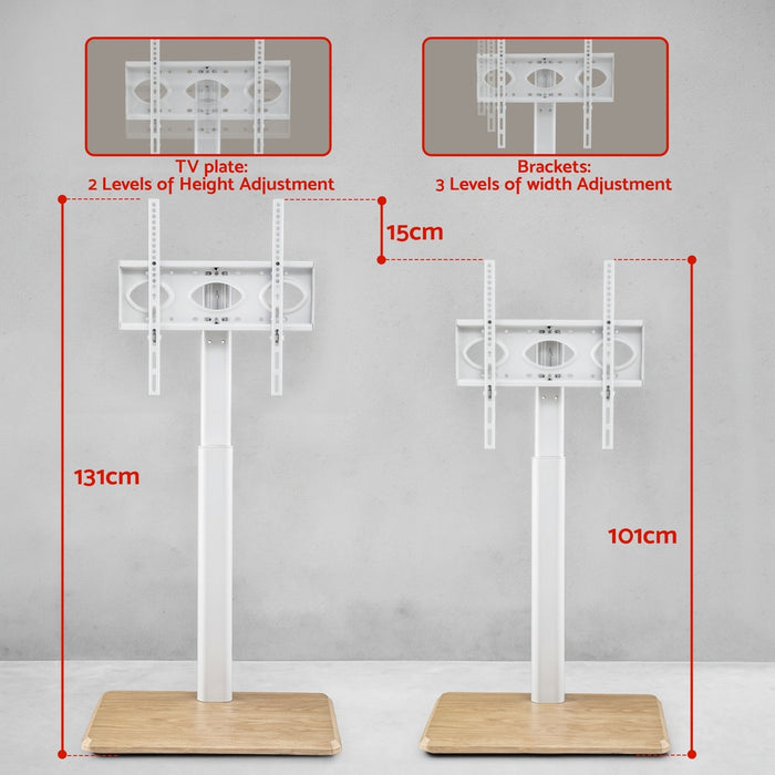 Tv Stand 24-55" Swivel Height Adjustable Floor Mount For Tvs