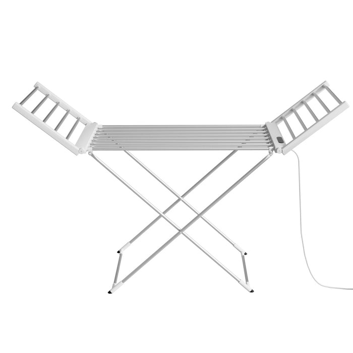 Foldable Electric Heated Towel Rail Rack With 24H Timer