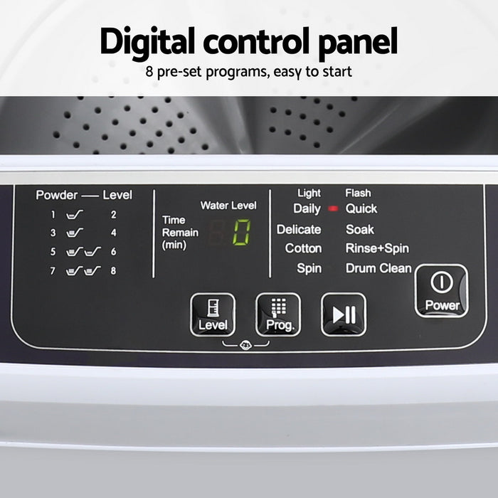 6Kg Top Load Washing Machine White