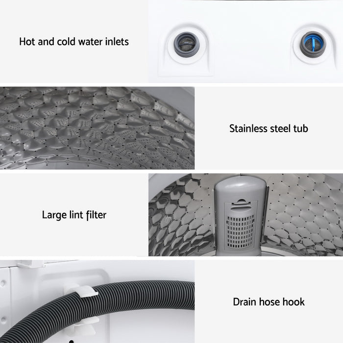 6Kg Top Load Washing Machine White