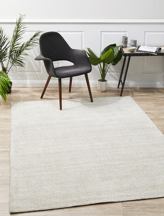 Allure Ivory Cotton Rayon 225 Cm X 155 Cm Rug