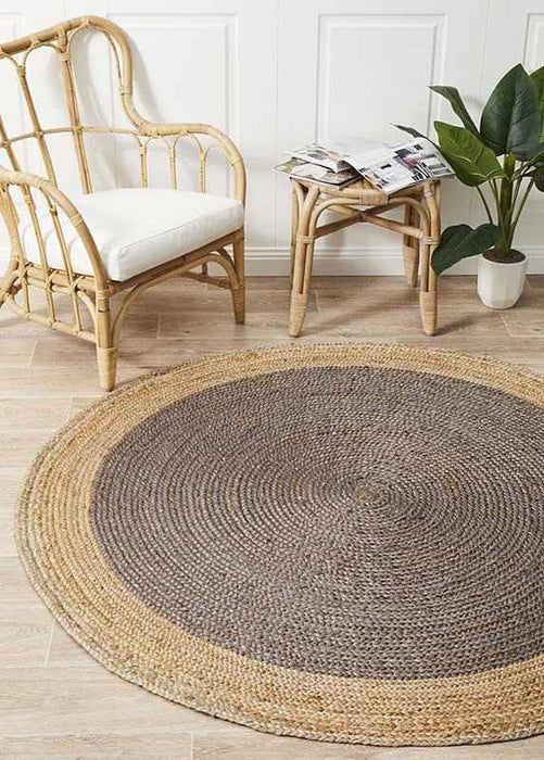 Atrium Polo Charcoal Round 150 Cm X 150 Cm Rug - Round