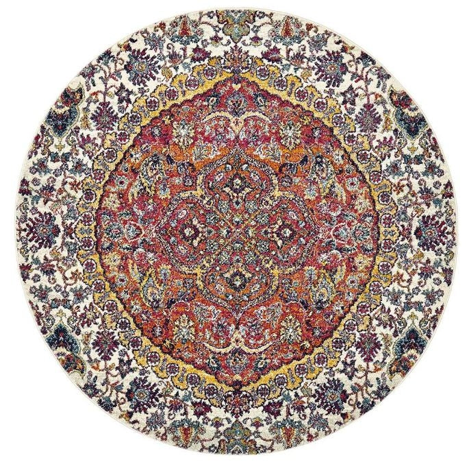 Museum 867 Multi Round Rug -150X150Cm - Round
