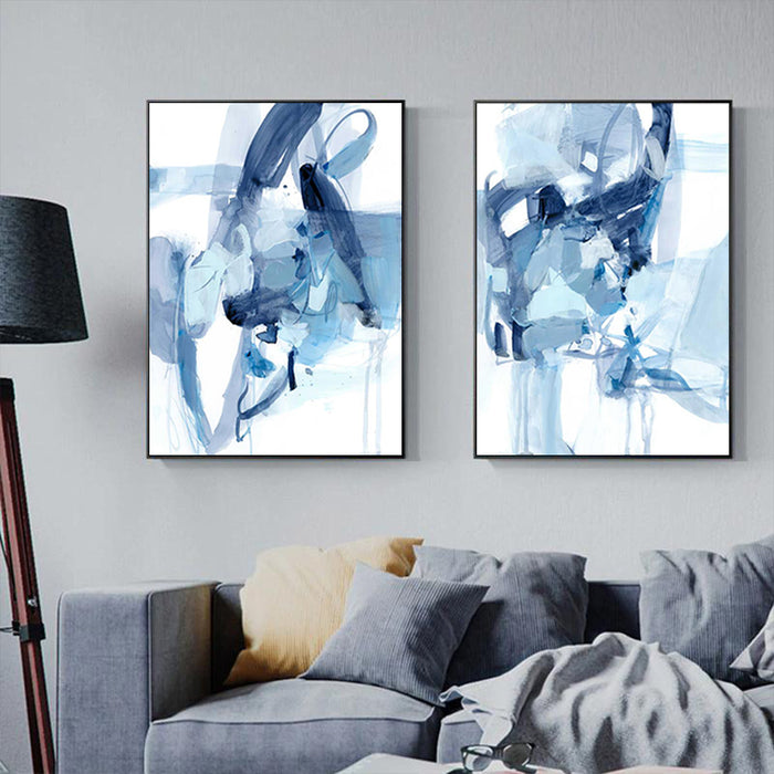 Wall Art 90Cmx135Cm Saturday Night 2 Sets Black Frame Canvas