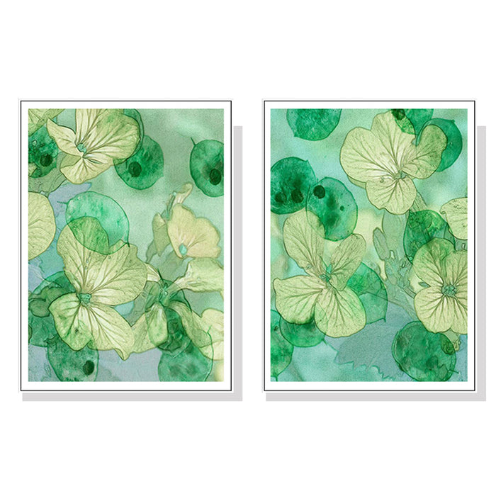 Wall Art 80Cmx120Cm Zanzibar Gem 2 Sets White Frame Canvas