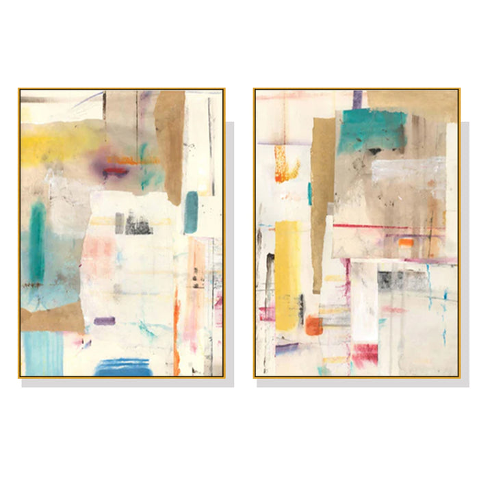 Wall Art 40Cmx60Cm Sonder By Jean Kenna 2 Sets Gold Frame Canvas