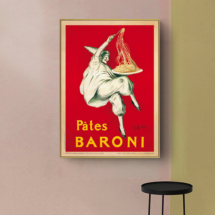 Wall Art 40Cmx60Cm Pates Baroni Pasta Gold Frame Canvas
