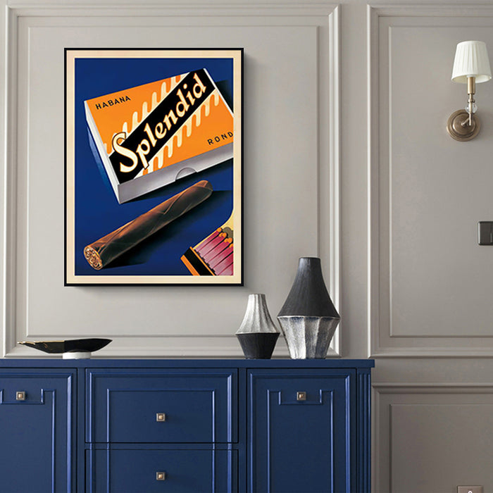 Wall Art 40Cmx60Cm Splendid Black Frame Canvas