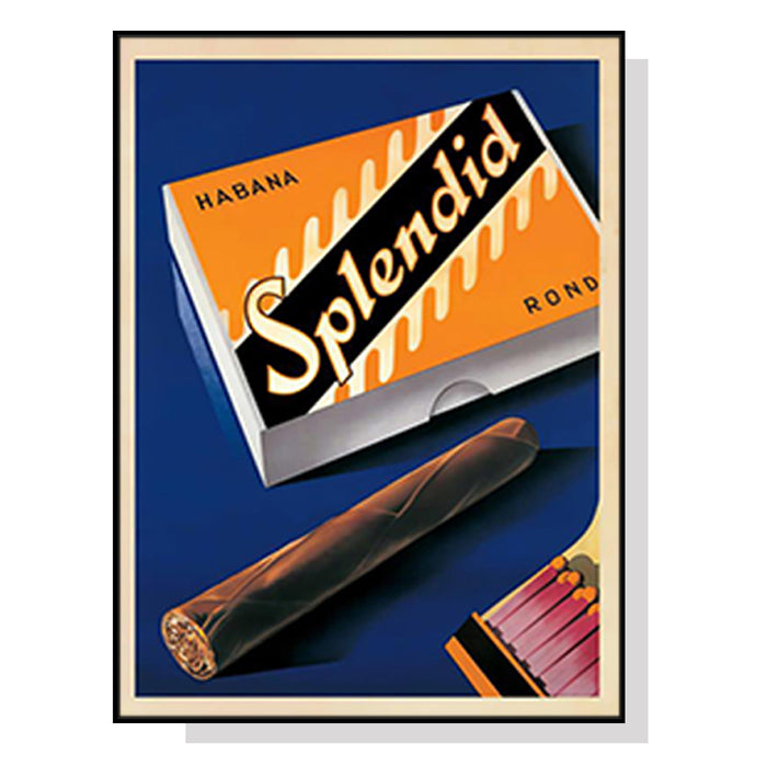 Wall Art 90Cmx135Cm Splendid Black Frame Canvas