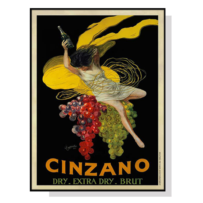 Wall Art 40Cmx60Cm Cinzano Black Frame Canvas