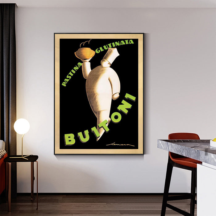 Wall Art 100Cmx150Cm Buitoni Black Frame Canvas