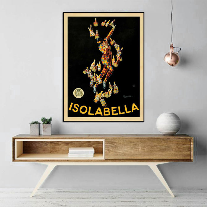 Wall Art 90Cmx135Cm Isolabella Black Frame Canvas