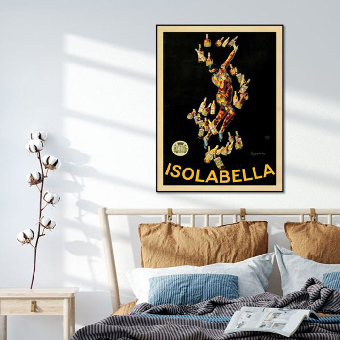 Wall Art 90Cmx135Cm Isolabella Black Frame Canvas