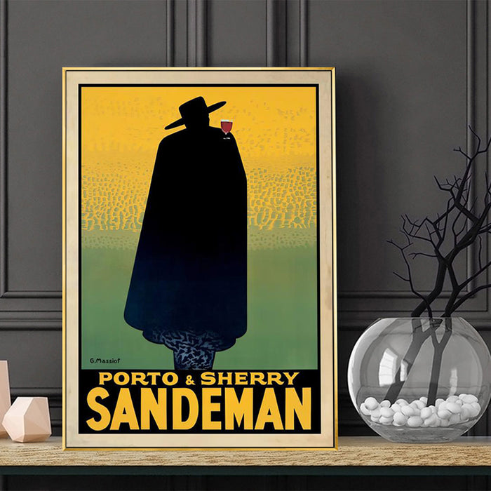 Wall Art 40Cmx60Cm Sandeman Gold Frame Canvas