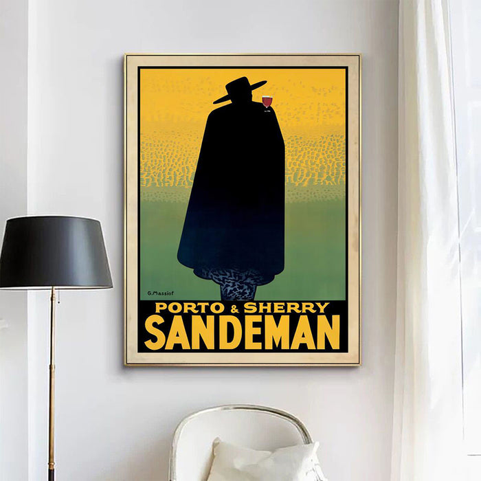 Wall Art 100Cmx150Cm Sandeman Gold Frame Canvas