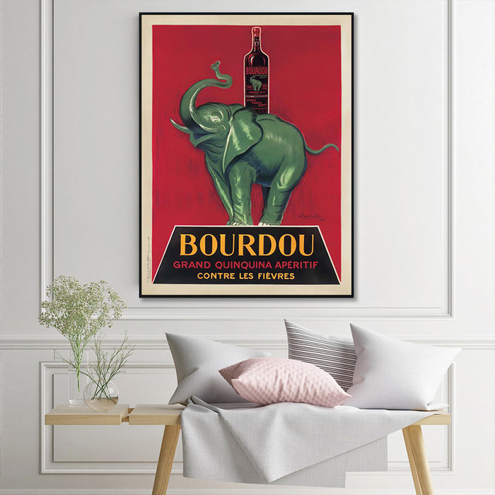 Wall Art 40Cmx60Cm Bourdou Black Frame Canvas