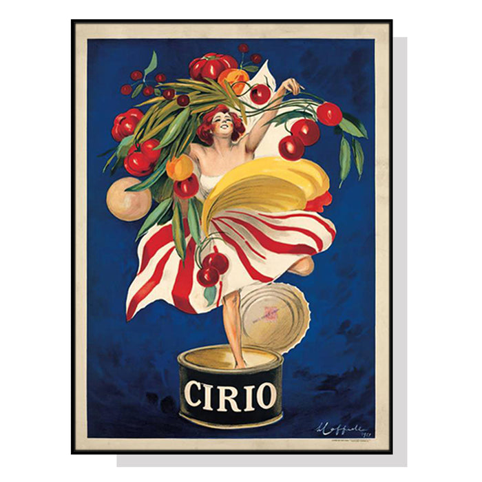 Wall Art 40Cmx60Cm Cirio By Leonetto Cappiello Black Frame Canvas