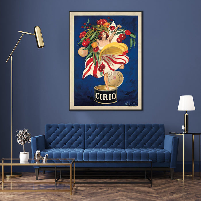 Wall Art 40Cmx60Cm Cirio By Leonetto Cappiello Black Frame Canvas