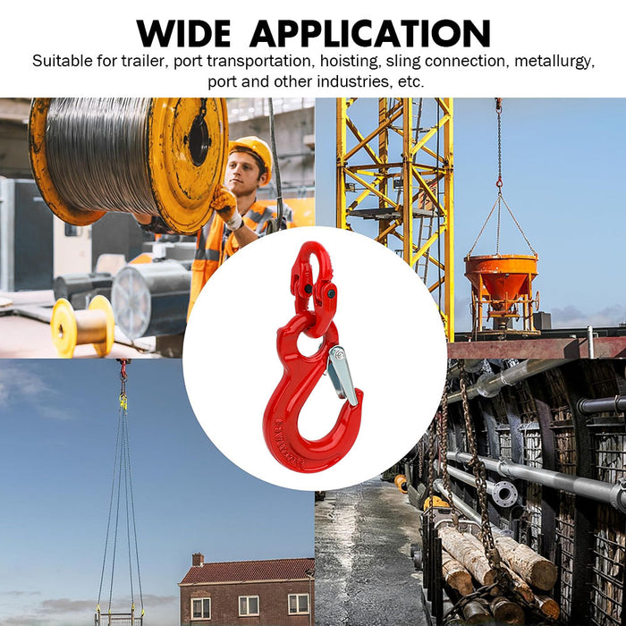 2X 6Mm Hammerlock+ Eye Sling Hook Safety Chain Caravan Trailer Connecting Extend