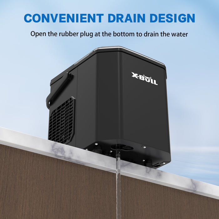 Ice Maker Machine Commercial Portable Ice Cube 2.2L Home Bar Benchtop Black