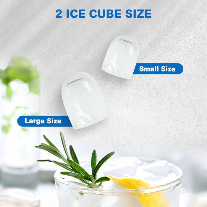 Ice Maker Machine Commercial Portable Ice Cube 2.2L Home Bar Benchtop Black