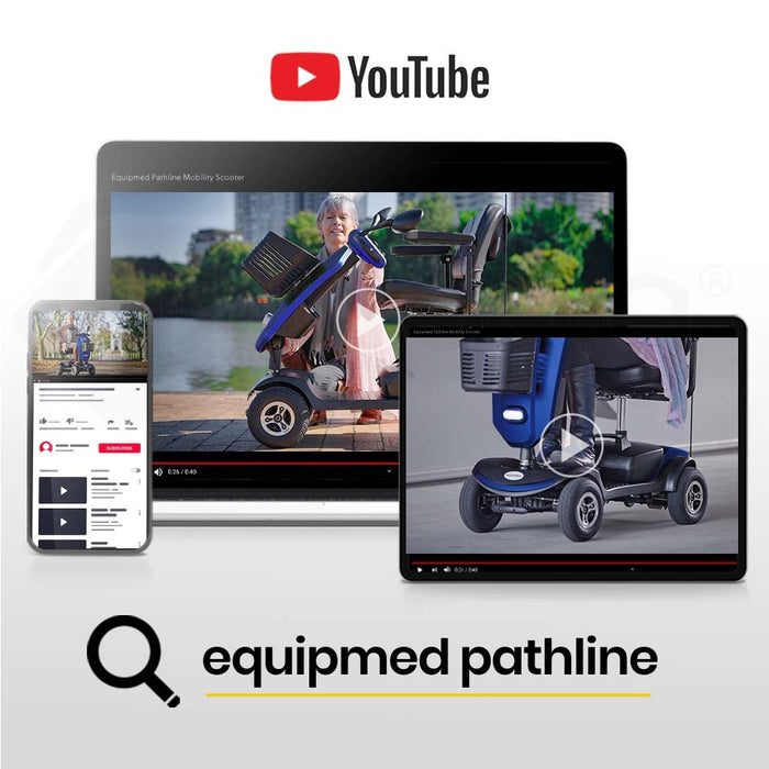 Electric Mobility Scooter For Elderly Motorized Riding Older Adults Aid Portable E-Scooter