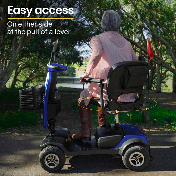 Electric Mobility Scooter For Elderly Motorized Riding Older Adults Aid Portable E-Scooter