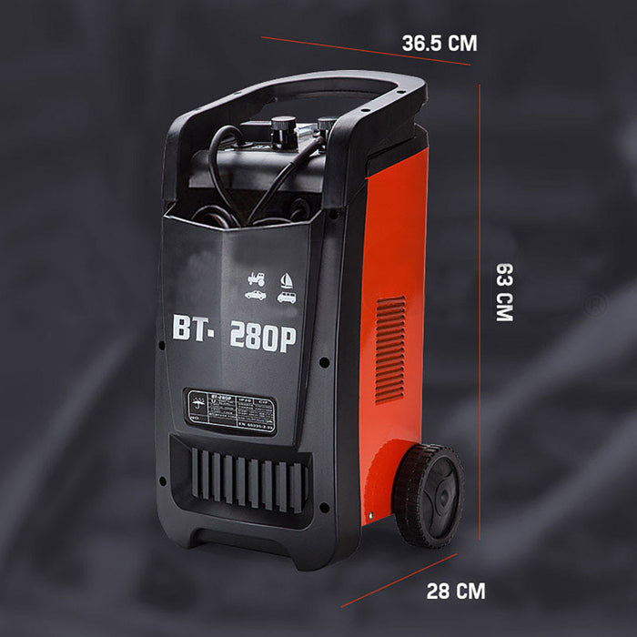 280 Amp Car Battery Charger 12V / 24V Jump Starter For Atv Boat Truck Tractor 15A Plug