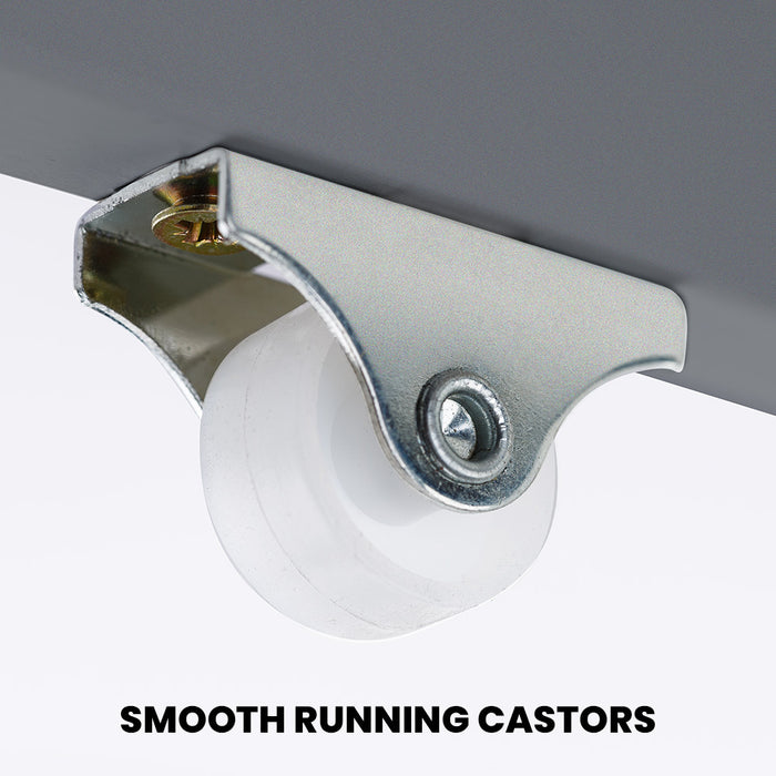 Trundle Storage Under Bunk Bed Drawers 2 Pieces Grey