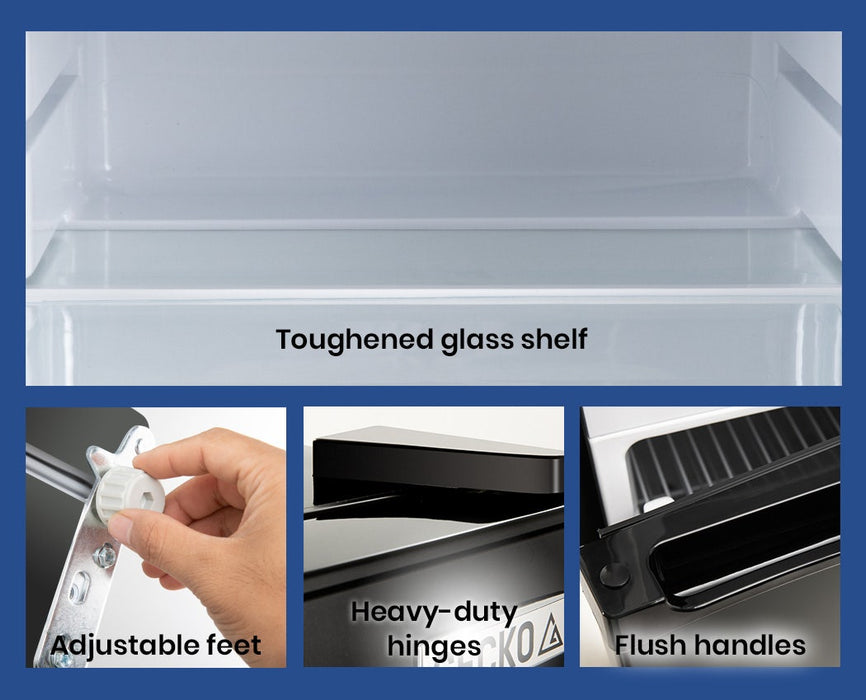 125L Portable Fridge Freezer Camping Motorhome Caravan Upright Fridges 12V / 24V / 240V Black