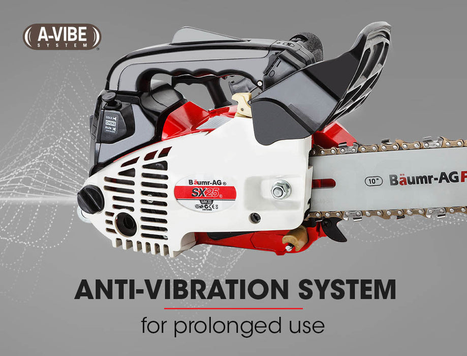 25Cc Petrol Chainsaw Arborist 10 Bar Tree Pruning Garden Chain Saw