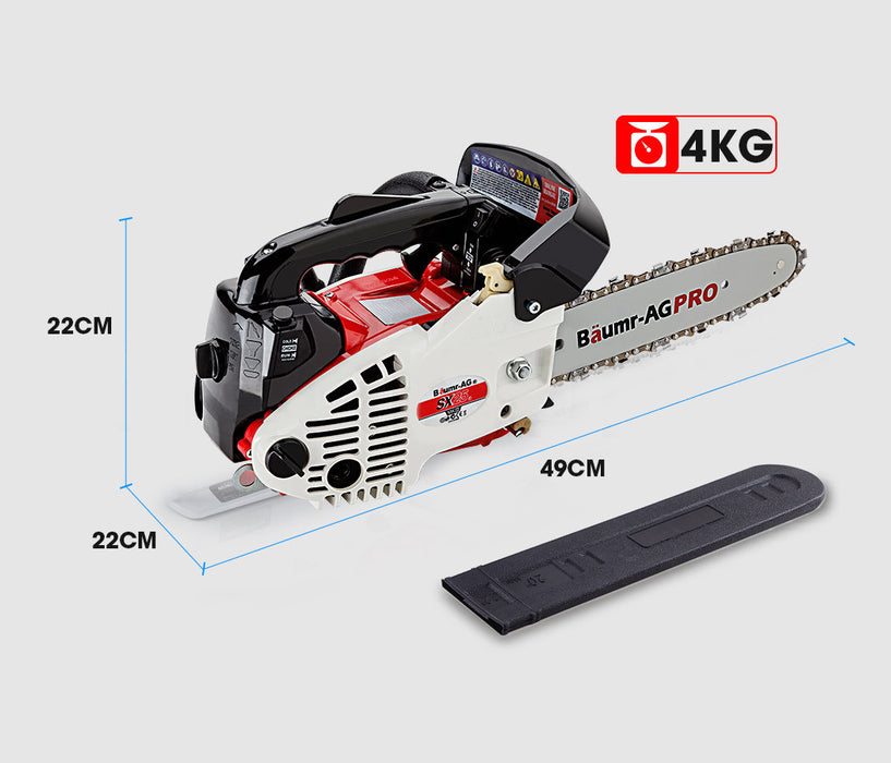 25Cc Petrol Chainsaw Arborist 10 Bar Tree Pruning Garden Chain Saw